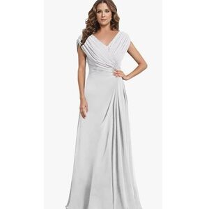 Elegant White Evening Gown